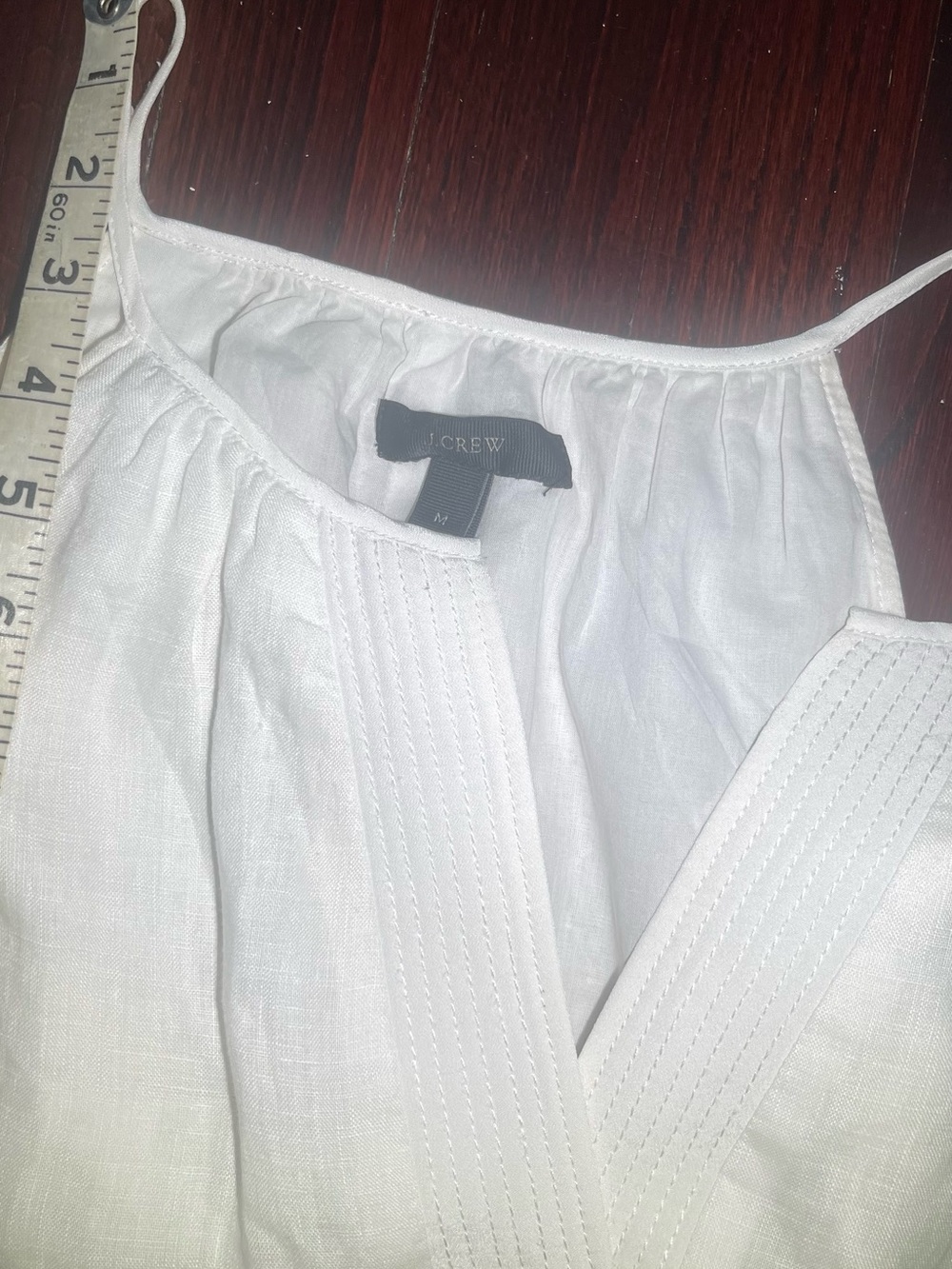 J.crew women’s white linen Lightweight Maxi Dress size medium - Picture 10 of 10